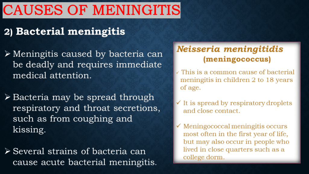 Causes of Meningitis 